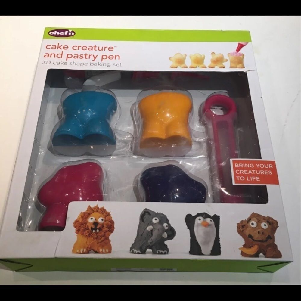 Fun and Creative Creatures & Pen 3D Cake Set with Instructions